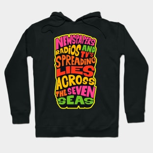 Revolutionary Truths: The Psychedelic Typo Manifesto Hoodie